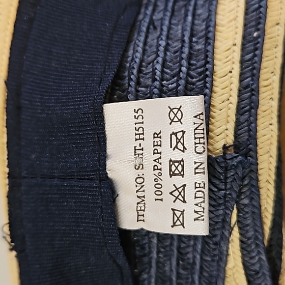 Summer Fedora Hat 100% paper straw Unisex black detail British Style Handmade - Picture 14 of 17